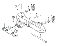 Cub Cadet 59A30046 (59A30046150) - Cub Cadet Power Assist Twin Bagger (2016 & After) Boot Mounting Assembly