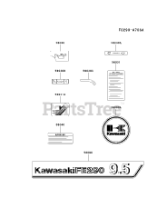 Kawasaki FE290D-AS20 - Kawasaki Engine LABEL