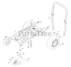 Exmark PNS651KA483 - Exmark 48" Pioneer S-Series Zero-Turn Mower, Kawasaki FR651V (SN: 314000000 - 314999999) (2014) Main Frame Assembly