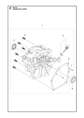 Husqvarna 536296205 (536296206) - Husqvarna Engine CRANKCASE COVER