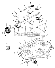 Toro E5-42XR02 - Toro 42" Rear-Discharge Mower Deck (SN: 010000001 - 019999999) (1991)