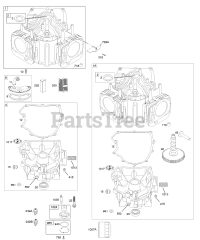 Briggs & Stratton 446777-0100-E1 - Briggs & Stratton Vertical Engine Cylinder, Engine Sump