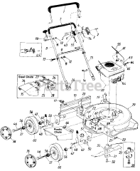 White Outdoor 119-074R190 - White Outdoor Lawn Boss 20" Walk-Behind Mower (1989)