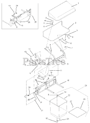 Gravely 891006 - Gravely Bagger, Rear 2-Bag (SN: 000101 & Above)
