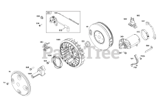Briggs & Stratton 356447-0627-H7 - Briggs & Stratton Horizontal Engine Flywheel, Ignition, and Starter Group