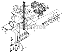 Homelite SUPER 2 (UT-10697-E) - Homelite Chainsaw Chain Brake