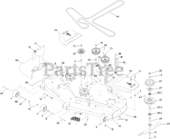 Toro 77287 (2000) - Toro 60" Z Master Zero-Turn Mower (SN: 411581734 - 411999999) Deck Assembly