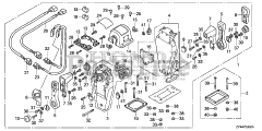 Honda BF175 AK1 XA (BAJJ) - Honda Marine Engine, Made in Japan (SN: BAJJ-1300001 - BAJJ-9999999) REMOTE CONTROL (TOP MOUNT DUAL TYPE) (R.)