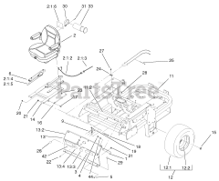 Toro 74213 (Z 287 L) - Toro 62" Z Master Zero-Turn Mower, Side