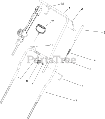 Toro 38585 - Toro Power Clear Snow Thrower (SN: 280000001 - 280999999) (2008) Handle Assembly