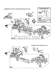 Briggs & Stratton 81232-0216-01 - Briggs & Stratton Horizontal Engine (2) Carburetor Assemblies