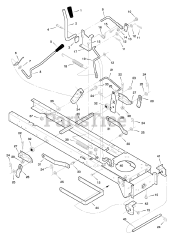 Murray 40563x88A - Murray 40" Lawn Tractor (1998) Mower Housing Suspension