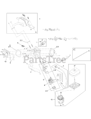 Toro 38741 (721 R) - Toro 21" Power Clear Snow Thrower (SN: 316000001 - 316999999) (2016) Engine Assembly No. 1