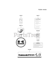 Kawasaki FE120D-AS03 - Kawasaki Engine LABEL