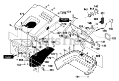 Scotts 621453x31A - Scotts 21" Snow Thrower (2001) Top Cover Assembly