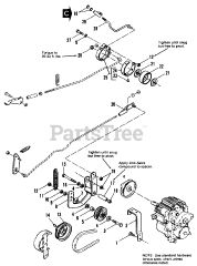 AGCO 616 H (1691502) - AGCO Lawn Tractor, 16hp Clutch &amp; Brake Group