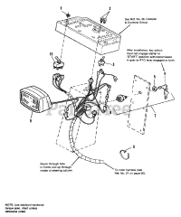 AGCO 1312 G (1691658) - AGCO Rear-Engine Riding Mower, 12hp Electrical Group - Front Harness