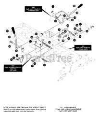 Scotts 42502x8C - Scotts 42" Lawn Tractor (2000) Mower Suspension Assembly