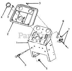 Cub Cadet 1204 (147-610-100) - Cub Cadet Garden Tractor (SN: 756300 - 799999) Pedestal, Instrument Panel and Engine Controls
