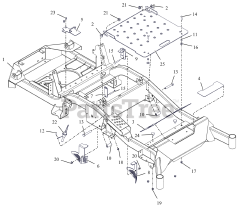 Ariens 991327 - Ariens Apex 52" Zero-Turn Mower, 23hp Kawasaki FR, Rear-Discharge (SN: 000101 - 119999) Frame