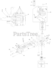 Exmark LZE751CKA524A2 - Exmark 52" Lazer Z E-Series Zero-Turn Mower, Kawasaki FX (SN: 404314159 - 406294344) (Rev B) (2019) LH Hydro Assembly No. 126-1327