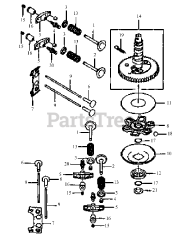 Cub Cadet G 1548 (55AE232S150) - Cub Cadet Walk-Behind Mower FH451V-AS03 Valve &amp; Camshaft