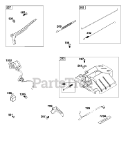 Briggs & Stratton 25T237-0274-H5 - Briggs & Stratton Horizontal Engine Controls Group