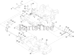 Toro 74054 (4000) - Toro 60" Z Master Zero-Turn Mower (SN: 418030240 - 418290391) Deck Lift Assembly