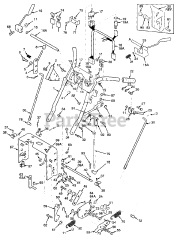 Scag SWZ-18BV - Scag Walk-Behind Mower, 18hp Vanguard (SN: 3330001 - 3339999) 16BV, 16BVE, 18BV Handle Assembly