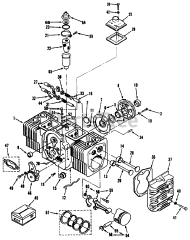 Toro 73420 (416-8) - Toro Garden Tractor (SN: 059000715 - 059999999) (1995) Cylinder Block