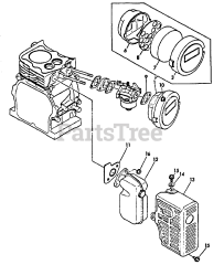 Echo WP-2000 - Echo Water Pump (SN: A0000 - A1009) Intake, Exhaust, Air Cleaner