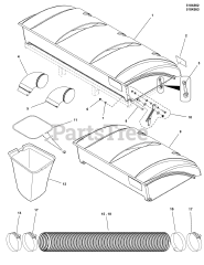 Ferris 5601568 - Ferris 52" iCD Turbo-Pro 3-Bag Hard Top Grass Collection System for 700, 150XT, F160
