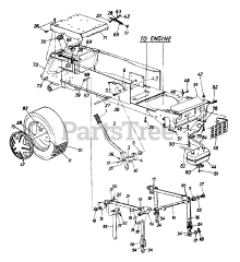 White Outdoor GT-185 (147U836H190) - White Outdoor 46" Garden Tractor (1997) Seat Plate, Hitch Plate, Rear Wheel Ass'y &amp; Lift Pivot Brkt Ass'y