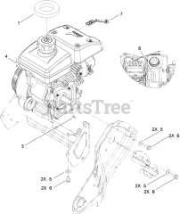 Toro 38272 (180) - Toro 18" Power Clear Snow Thrower (SN: 310000001 - 310002466) (2010) Engine Assembly