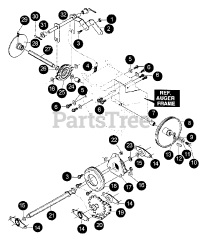 Echo ST-8027 - Echo Snow Thrower Disc Assembly, Drive Gear, Drive Shaft