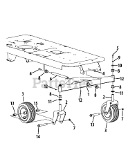 MTD 17AE2ACG004 - MTD Gold Zero-Turn Mower (2009) Front Axle 42 Inch
