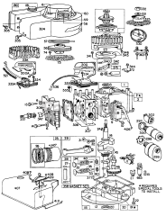 Briggs & Stratton 80702-9442-67 - Briggs & Stratton Vertical Engine Cyl, Mufflers, Piston, Sump