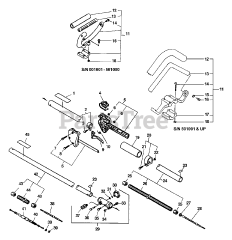 Echo SRM-2400 SB - Echo String Trimmer (Type 1) SRM Drive Shaft, Coupling, Handles, Throttle, Stop Switch