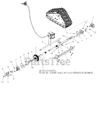 Ariens 921039 - Ariens Platinum 28" SHO Track Snow Blower, Ariens AX 369cc engine (SN: 000101 & Above)