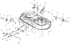 Snapper 1695138 - Snapper 38" Mower Deck 38" &amp; 42" Mower Deck - Height Adjustment &amp; Roller Bar Group