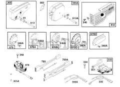 Briggs & Stratton 124802-3421-01 - Briggs & Stratton Vertical Engine Mufflers,Deflectors,Elect.