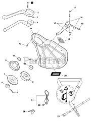 Echo 99944200418 - Echo Blade Conversion Kit Barrier Bar, Metal Shield, Shoulder Strap