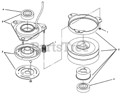 Toro 72042 (264-6) - Toro Yard Tractor (SN: 069000001 - 069999999) (1996) Clutch 92-6885