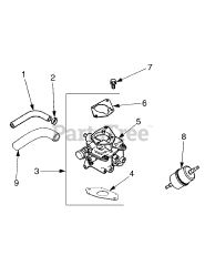 Cub Cadet 5252 (54AE52D-710) - Cub Cadet Compact Tractor Fuel System