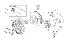 Briggs & Stratton 359447-0118-E1 - Briggs & Stratton Horizontal Engine Flywheel, Ignition, and Starter Group