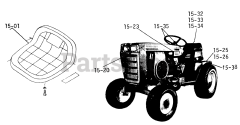 Toro 2-4300 (A-90) - Toro Special Lawn Tractor (1974)
