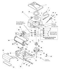 Simplicity 2690357 - Simplicity Regent 38" Lawn Tractor, 18hp Engine Group - 18HP Kohler