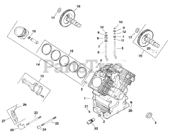Exmark EXS-20KC - Exmark Explorer Zero-Turn Mower, 20hp Kohler (SN: 090000 - 101999) (1994) Crankcase