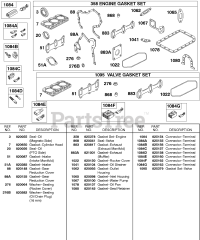 Briggs & Stratton 437447-0205-E2 - Briggs & Stratton Horizontal Engine Engine/Valve Gasket Sets, Terminal Connectors