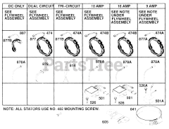 Briggs & Stratton 257707-0149-01 - Briggs & Stratton Vertical Engine Alternator Chart